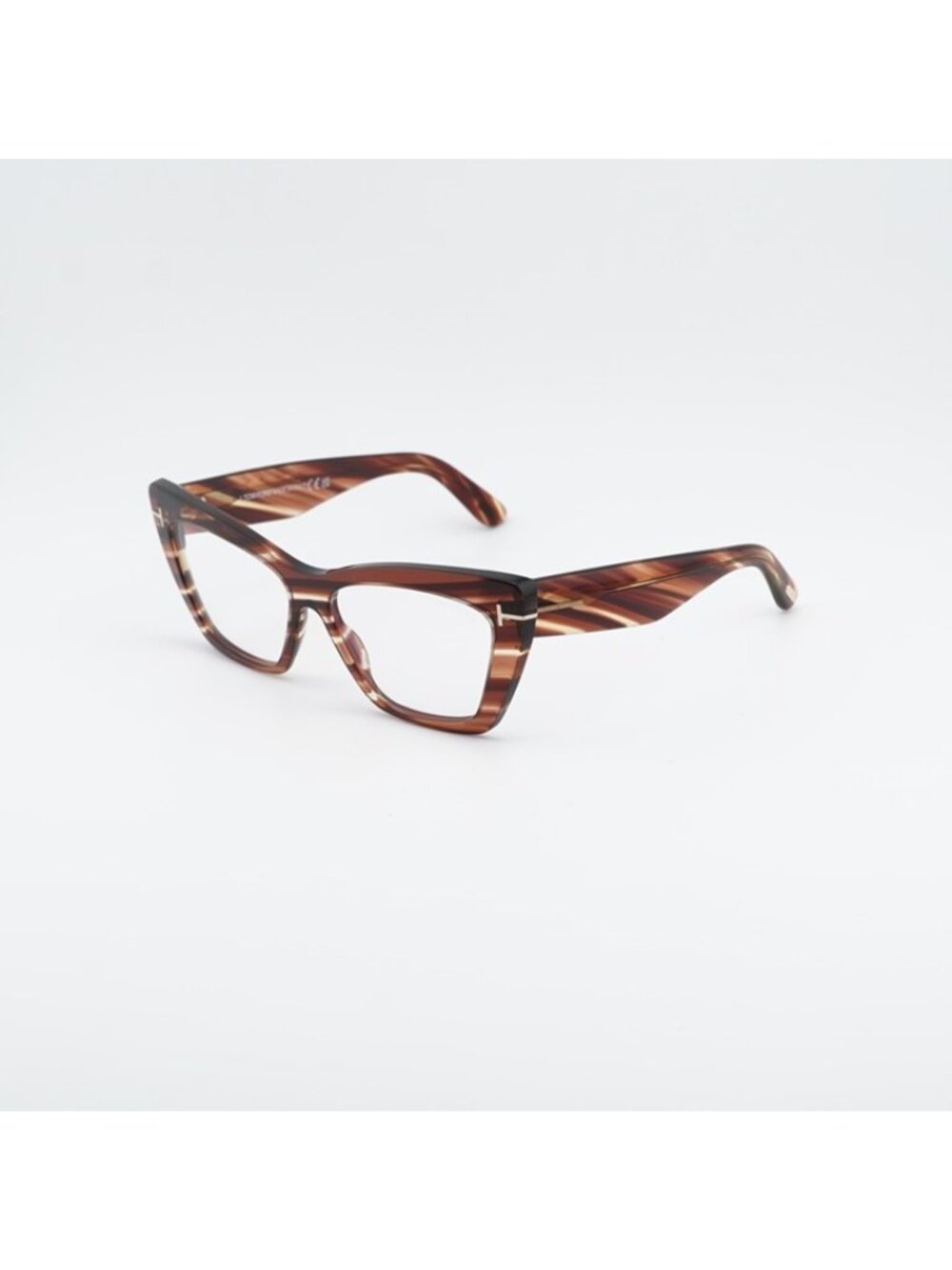 Tom Ford FT6026-B 054 Eyeglasses Havana 56mm Cat Eye Frame